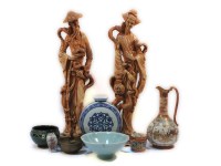 Lot 216 - Two Chinese resin figures