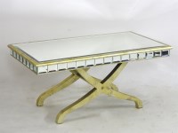 Lot 497 - A modern mirror topped coffee table