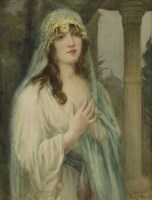 Lot 340 - Frederick J Knowles (b.1874)
'A CAPTIVE MAID'
Signed