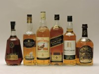 Lot 354 - Assorted to include one bottle each: Famous Grouse; Johnnie Walker Black Label