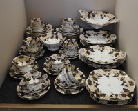 Lot 271 - A mid 19th century Coalport porcelain part tea service and dessert service