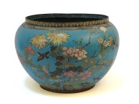 Lot 291 - A Chinese cloisonne jardiniere