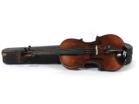 Lot 1415A - A late 19th century violin