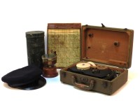 Lot 1446 - Two boxes of assorted militaria