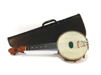 Lot 1413A - A John Grey & Sons of London banjo ukulele