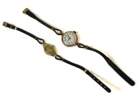Lot 1164 - A ladies 9ct gold Rolex mechanical strap watch