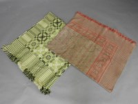 Lot 1253A - A Merion Mills mid Wales lime green blanket