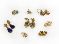 Lot 1115 - A collection of earrings