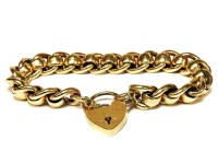 Lot 1174 - A 9ct gold belcher and curb link bracelet