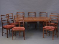 Lot 1687 - Macintosh dining table and eight chairs