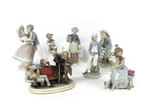 Lot 1338 - Six Lladro figures of children