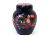 Lot 1304 - A Walter Moorcroft Clematis pattern ginger jar and cover