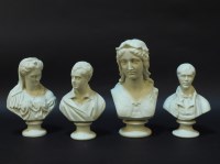 Lot 1420 - Four Parian busts