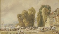 Lot 316 - James Herve D'Egville (1810-1880)
CAUDEBEC ON THE SEINE
Signed l.r.