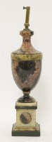 Lot 82 - A Blue John and marble urn