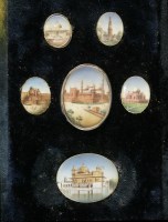 Lot 241 - Six Delhi oval miniatures on ivory