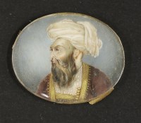 Lot 249 - An Indian portrait miniature on ivory