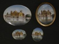 Lot 251 - Four Indian miniatures on ivory