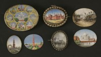 Lot 262 - Seven Indian oval miniatures on ivory