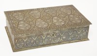 Lot 265 - A Indian damascened casket