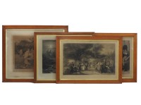 Lot 1566 - Four large Victorian prints
THE EVENING AFTER THE BATTLE