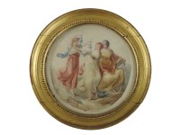 Lot 1572 - Manner of Angelica Kaufmann
THREE GRACES
Watercolour