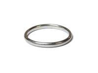 Lot 1170 - A platinum wedding ring