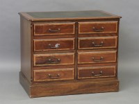 Lot 1748 - A mahogany cross banded four drawer filing cabinet