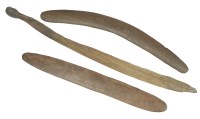 Lot 1346 - Three Aboriginal hardwood items:
a boomerang