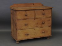 Lot 1688 - A pine chest of two short and two long drawers