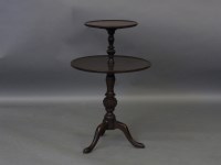 Lot 1701 - A George III mahogany two tier dumb waiter