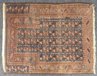 Lot 1837 - A hand knotted Persian Kazak rug