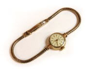 Lot 1121 - A ladies 9ct gold Talis mechanical bracelet watch