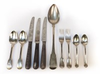 Lot 1213 - A quantity of 19th century and later flatware