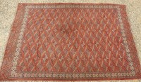 Lot 1832 - A large hand knotted Persian Bokhara carpet