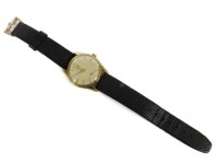 Lot 19 - A 9ct gold gentleman's Omega mechanical strap watch