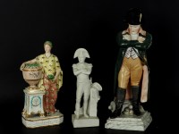 Lot 312 - Three continental china figures