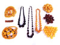 Lot 217 - A collection of Bakelite and early plastic beads