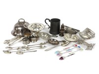 Lot 1248A - A group of miscellaneous silver and plated items