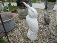 Lot 3039 - A cast stone sculpture of a giant kingfisher