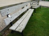 Lot 3005 - A pair of garden benches