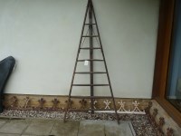 Lot 3088 - An early 20th century fruit pickers ladder