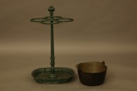 Lot 2049 - A cast iron stick stand