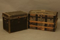 Lot 2166 - A leather trunk