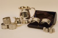 Lot 1040 - A silver christening mug