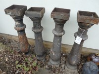 Lot 3073 - Four cast iron balusters