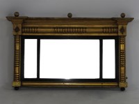 Lot 2130 - A 19th century gilt overmantle mirror