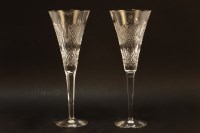 Lot 1170 - A pair of Waterford oversized champagne glasses