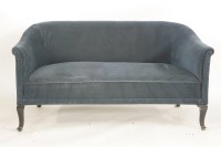 Lot 2231 - A Swiss blue upholstered settee