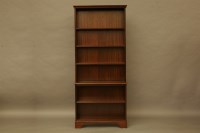 Lot 2113 - A floor standing mahogany open bookcase